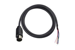 Custom 13-Pin Din Plug Wire Harness Braid Shield PVC Jacket for Camera Car Featuring Open End Male Tinned Wire Video Cable