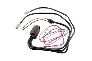 Factory Direct 300W Motorcycle LED Spotlight Remote Control Switch One-to-two Headlight Wiring Harness Low High Beam Strobe