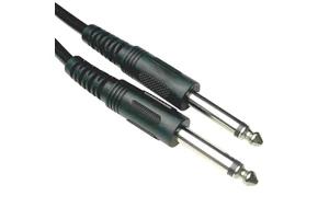 Custom 3FT 6.35mm Mono Jack Guitar Patch Cords Instrument Cable Male-Male for Mixer Amplifier Speaker HDTV