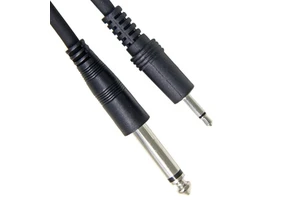 1/8" TS 3.5mm Male to Male 6.35mm Mono Audio Cable for Guitar Home Theater & Multimedia