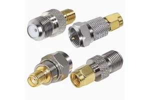 SMA to F Type Coax Connector, F to SMA Cable Gender Changers Male to Female Coaxial Adapter Kit for WiFi Radios Antenna Booster