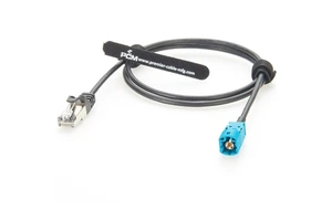 RJ45 8P8C to HSD Z Code 4 Pin Plug Male Fakra Connector Shielded Automotive Ethernet Cable Assembly for Car Vehicle Camera CAT5E