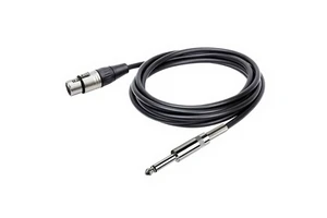 MC008NK Custom Length XLR to 6.35mm Guitar Cable for Microphones and Musical Instruments