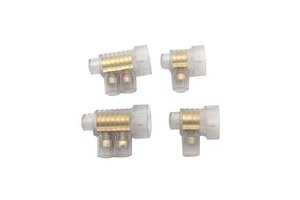 ELMAK Cable Connector Single/Double Screw 3 X 6mm2 Cables Screw Head Combination Phillips/Flat Clear Flame Retardant PC Material