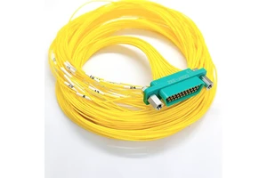 OEM Custom Manufacturer Sells CDbF-33Z 33Pin Micro Rectangular Connector Custom Length Yellow High-temperature Cable Harness