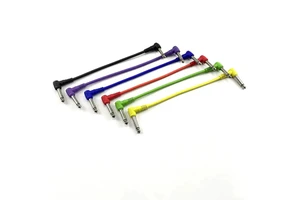 20CM Audio Mono Pedalboard Cord Instrument Cables Colorful Effect Pedal Guitar Cable