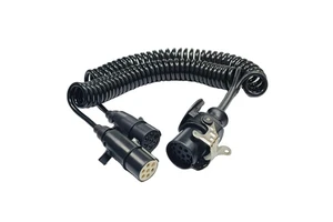 ABS Semi Electrical Air Line Hose Tractor Truck Wrap Air Power Line Trailer Truck Coiled Spiral Power Cable