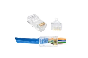 RJ45 Clamp Wire Connector Cable RJ45 Cat6 UTP Plug Pass Through RJ45 Connector CAT6