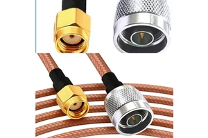 Manufacturer 50Ohm N Type Male Plug to RP SMA Male Connector Cable Assembly for RG142 RG400 RG316 Pigtail Jumper Extension Cable