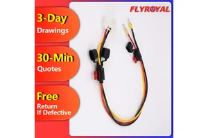Custom Auto Battery Automotive Wire Harness In-Line ATC ATO Fuse Holder Ring Terminal PVC Rubber Tin Plated Copper PTFE 12V