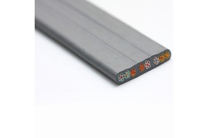 300V/500V H05V3V3H6-F/ H05V3V3D3H6-F PVC Insulated PVC Sheathed Flexible Flat Elevator Control Cable