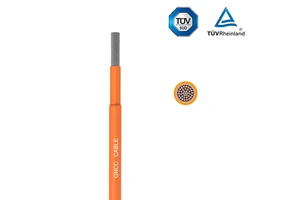 TUV Certificate Orange Battery Cable 25mm 35mm 50mm 70mm DC 900V Energy Storage Cable for Solar Power Energy System