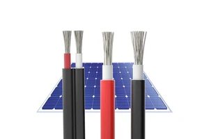 Solar PV Cable PV1-F Copper Construction Use Black Red with Photovoltaic Connector PVC Insulated Extension Wire