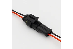 2 Pin Way Sealed Waterproof Electrical Wire Connector Plug Set Auto Connectors with Cable