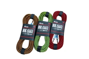 Electric Guitar Accessories Black Cable High Quality Braided Guitar Cable with Noise Reduction Function
