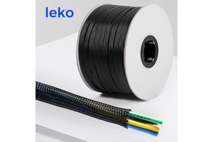 FBT PET Expandable Braided Wire Loom | Heavy Duty Abrasion Resistant Mesh Sleeve | Flexible Flame Retardant Cable Wrap 2-50mm