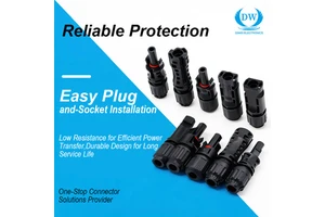 IP67 Waterproof Male And Female 30a 1000v 2.5mm2 4mm2 6mm2 Solar Pv Cable Dc Connector For Solar Panel System