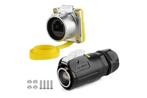 Cnlinko LP24 Industrial RJ45 Connector IP68 Circular Gigabit Ethernet Network Interface Original Stock For System Automation