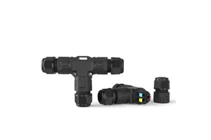 High Quality M20 T Type Quick Screwless Installation 2PIN 3PIN Quick Wire Connection Wire to Wire 3 Way Cable Connector IP68