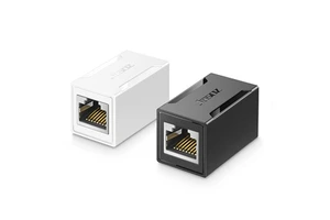 Jasoz OEM ODM Gigabit Ethernet Extender Degree RJ45 Couplers Network Cable Coupling Internet Female to Female Connector Cat 6