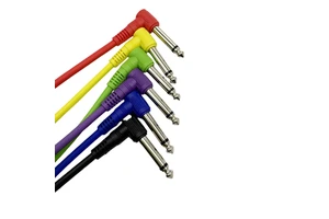 OFC Guitar Pedal Cable Effect Cable Cord 1/4" Inch TS Right Angle Guitar Patch Cable