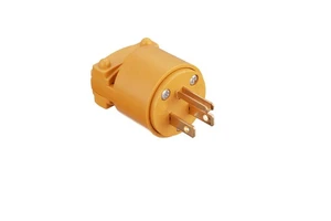 15 Amp Replacement Plug/Connector Set, 125 Volt NEMA 5-15P Straight Blade Plug Grounding Type/CUL Listed