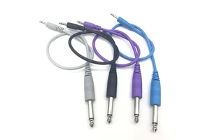 3.5mm Mono Plug to 6.35mm Mono Plug Audio Cable for Guitar Plug