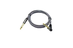 High Quality Nylon Braided Male to Male Guitar Instrument 6.35MM Cable