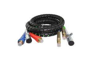 15 ft 3 in 1 Truck Trailer air Hose and Power Cable