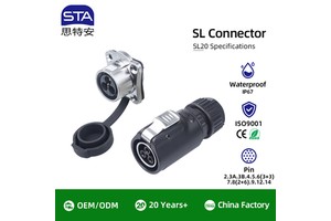 LP20 IP67 Waterproof Cable Connector 2-14 Core Male Female Plug Wiring Harness For Outdoor Assembly LED Power Supply