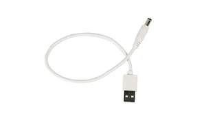 USB Male to DC5.5*2.1mm Male Connector 0.3M, 22AWG Round Port Charger Extension Cable