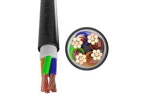 VVG Electrical Copper Cable PVC Sheathed 3x10+1x6mm 0.66kV Power Cable For Construction And Infrastructure Projects