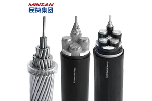 AAC AAAC ACSR ABC Aerial Bundle Cable 0.6/1kv Xlpe Insulation or Bare 3 Core 16mm 25mm 95mm 120mm Aluminium Abc Cable