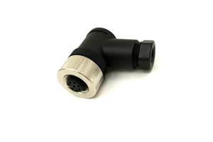 M12 8 Pin Male Female Code Sensor Aviation Plug Industrial Circular Connector Waterproof IP67 Right Angle 12mm Cable