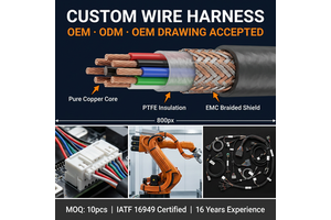 High Performance Custom Automotive Wire Harness Engine Cable Assembly Industrial Wiring Loom IATF 16949 ISO 9001 UL
