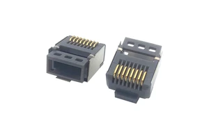 Coorle Modular RJ45 Connector Plug Shielded Gold Plated for Cat5e STP SFTP Starlink V3 Gen3