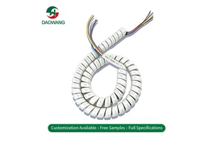 OEM ODM Spiral Cable Automotive Wiring Harness PVC Tinned Copper Industrial Commercial Low Smoke Tensile Resistant Customized