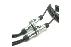 New Spring Extention Cable Waterproof for Truck Trailer Reversing Camera 6M 7PIN Aviation Connector