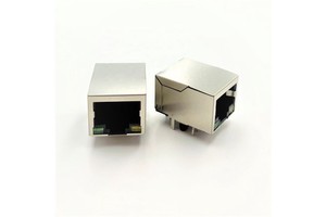 High Performance Premium LITE Black RoHS Compliant Connectors 10/100M Single Port RJ45 Female 8p8c Tab LED Transformer TP