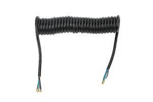 Trailer Extension Coiled Cable 12.8ft 20AWG 7 Core Polyurethane Copper Trailer Extension Cable for Tow Truck RV