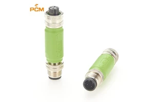 M12 Adapter D-Code 4 Pin Male to Female for Industrial Automation Network Fieldbus Profinet EtherCAT Embedded AI System