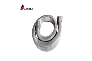 Factory Low-Priced ANJIE Brand DGT Type New Drag Chains Flexible Stainless Steel Closed High-Speed Temperature Resistant Silver