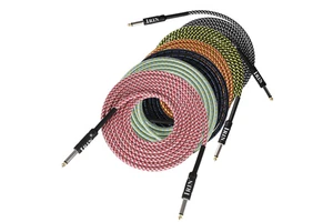 IRIN Braided Pure Copper Musical Instrument Cable 3m 6m 10m Noise Reduction Bass Guitar Audio Cable Accessory