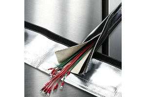 Aluminum Foil High Silica High-temperature Resistant Heat Insulation Hook and Loop Wire Cable Sleeves