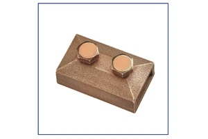 Brass Oblong Test Clamp for Lightning Protection Systems High Conductivity Earth Bonding Connector Durable Grounding Component