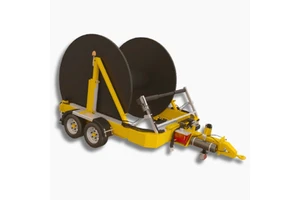 Full Hydraulic Cable Drum Trailer 30 Ton for Extra Large Drum Transport and Controlled Cable Pay Out