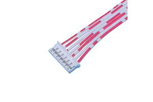 Red & White Flat Cables PCB Connecting Harnesses Sweeping Robot Wires Tinned Copper Wires Gold Plated 12V Rated IATF 16949