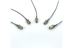 50 OHM Coaxial SMA ST Jack MHF4L Cable Assembly 150mm Pure Copper Gold Plating Solid Conductor CYXTEK 48H Salt Spray