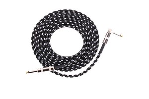 Guitar Cable 10ft 20ft Electric Instrument Cable Bass AMP Cord for Electric Guitar Bass Guitar Electric Mandolin Pro Audio