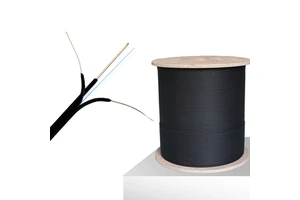 Fibra Optica Drop Cable 1core 1km Drop Fiber Cable LSZH SM MM Black Outdoor FTTH Drop Cable Optic 2 4 Core Drop Ftth Cable